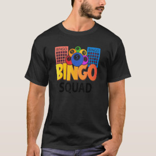 Camiseta Bingo Squad Lucky Game Lottery Niños Mujeres