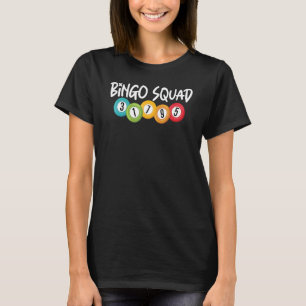 Camiseta Bingo Squad Team Jugador de Bingo Afortunado Hombr