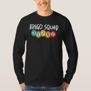 Camiseta Bingo Squad Team Jugador de Bingo Afortunado Hombr