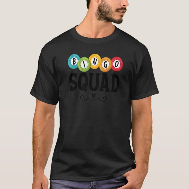 Camiseta Bingo Squad Team Player Lucky Bingo Lottery Women (Anverso)