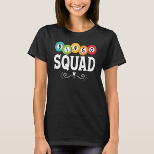 Camiseta Bingo Squad Team Player Lucky Bingo Mujeres Lo
