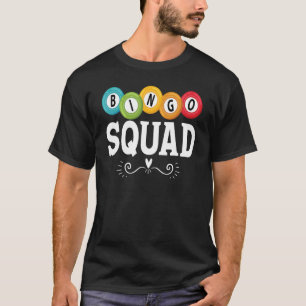 Camiseta Bingo Squad Team Player Lucky Bingo Mujeres Lo