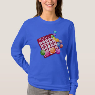 Camiseta ¡Bingo! Tarjeta de bingo y marcadores