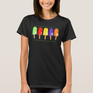 Camiseta Bingo Verano Helado Crema Popsicle Hielo Lolly