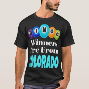 Camiseta Bingo Winners Are From Colorado Funny Game Night B