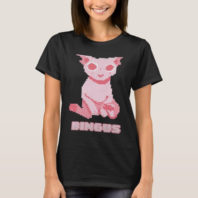 Camiseta Bingus calvo Mi querido gato Sphinx sin pelo (Anverso)