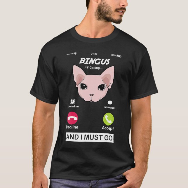 Camiseta Bingus Está Llamando A Meme Mi Querida Esfinge Sin (Anverso)