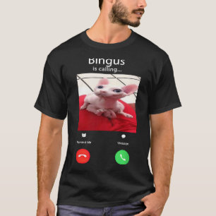 Camiseta Bingus llama meme de gato grande