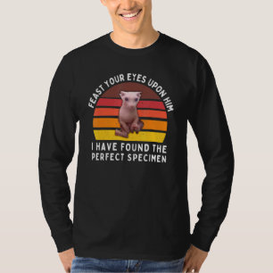 Camiseta Bingus Meme El Especimen Perfecto Sphynx Sin Pelo