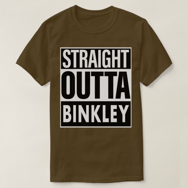 Camiseta Binkley Name Straight Outta Binkley (Diseño del anverso)