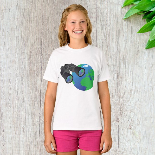 Camiseta Binoculares Y Chicas De La Tierra (Subido por el creador)