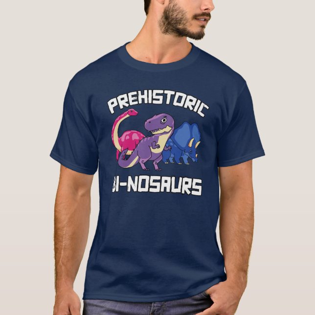 Camiseta Binosaurs prehistóricos Bi-nosaurios (Anverso)