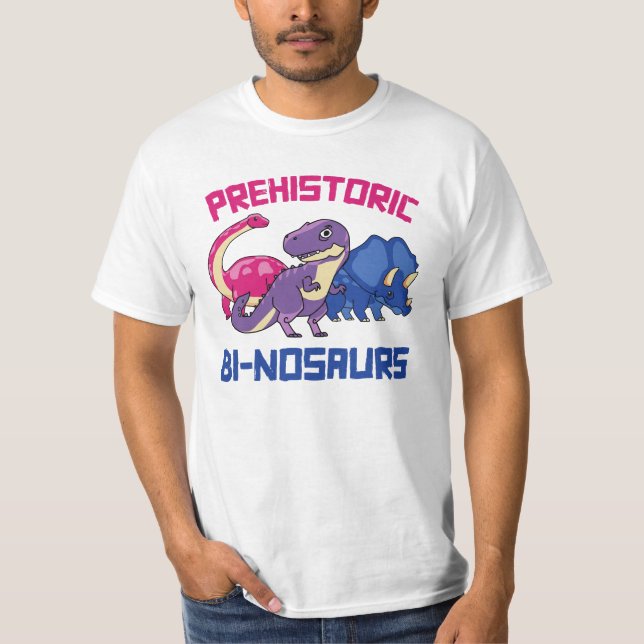 Camiseta Binosaurs prehistóricos Bi-nosaurios (Anverso)