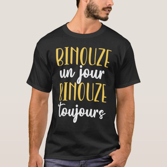 Camiseta Binouze Un Jour Gire Siempre Beer Lover Man (Anverso)