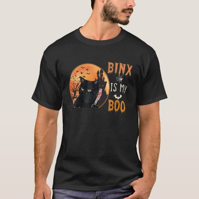 Camiseta binx es mi lindo gato de halloween (Anverso)