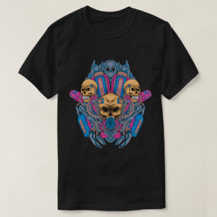 Camiseta Bio-Mech Skull Fusion