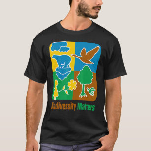 Camiseta Biodiversidad Animales Plantas Vida salvaje Cambio