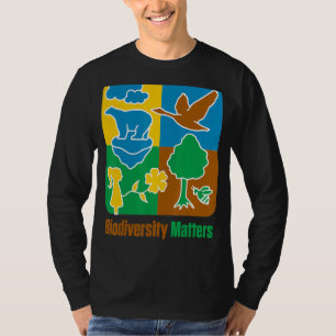 Camiseta Biodiversidad Animales Plantas Vida salvaje Cambio