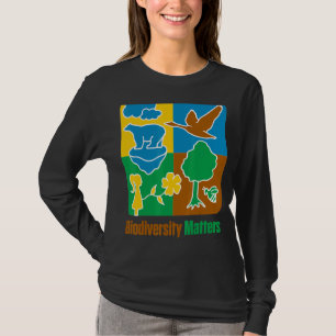 Camiseta Biodiversidad Animales Plantas Vida salvaje Cambio