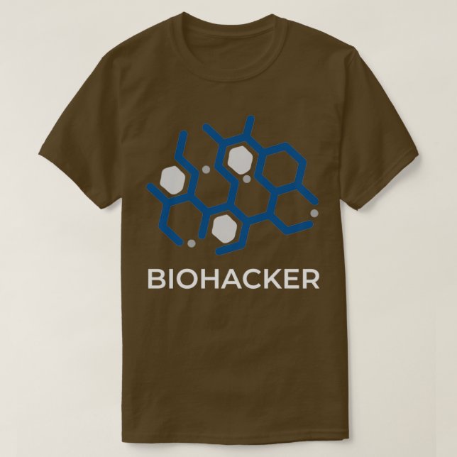 Camiseta Biohacker hackea tu Molécula de Biología (Diseño del anverso)