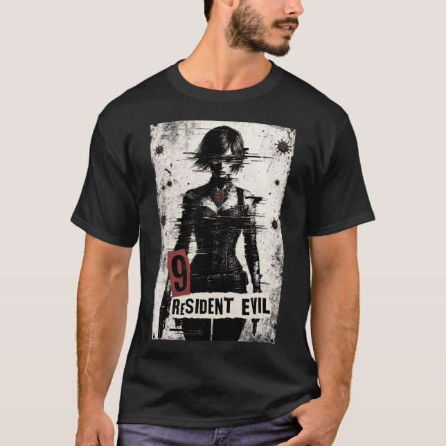 Camiseta Biohazard Agent: Glitched Horror Heroine (Anverso)
