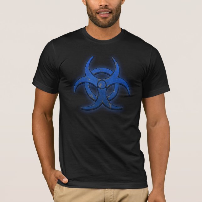 Camiseta Biohazard azul (Anverso)
