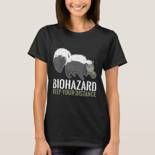 Camiseta Biohazard Keep Distance Funny Skink Animal Lover