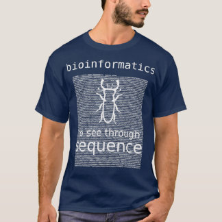 Camiseta Bioinformática Para Ver A Través De La Secuencia D