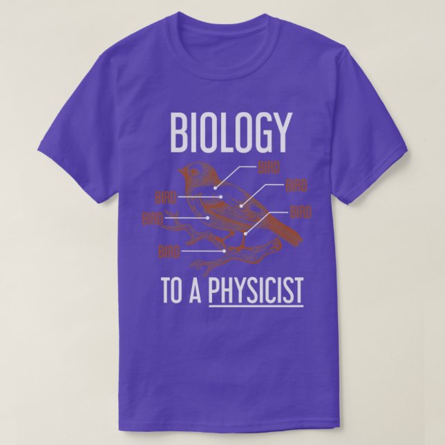 Camiseta Biología A Una Biología Física (Diseño del anverso)