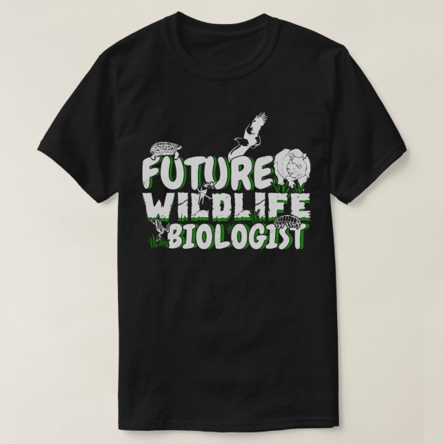 Camiseta Biología animal Futuro Regalo biólogo de vida silv (Diseño del anverso)