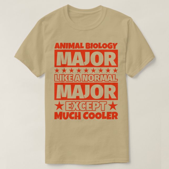 Camiseta Biología Animal Grandes Regalos Excepto Mucho Más  (Diseño del anverso)