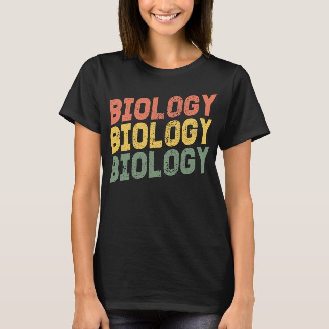 Camiseta Biología biología biología (Anverso)
