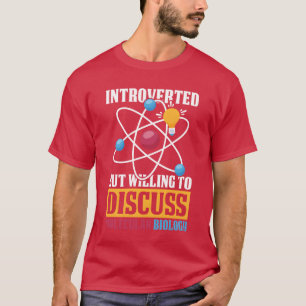 Camiseta Biología Biólogo Introvertido Biólogo Molecular gi