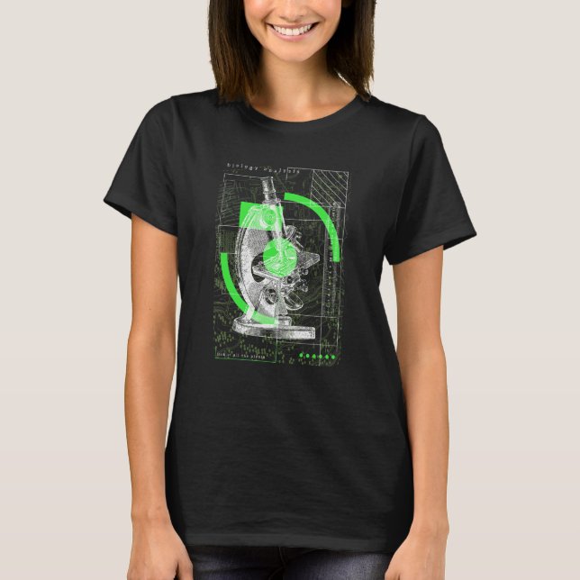 Camiseta Biología Biólogo Microbiólogos Microscopio (Anverso)