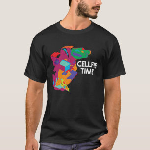 Camiseta Biología Celfie Tiempo Ciencia Juego de palabras L