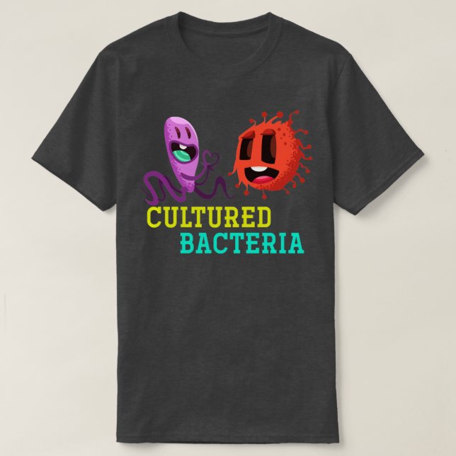 Camiseta Biología de bacterias cultivadas (Diseño del anverso)