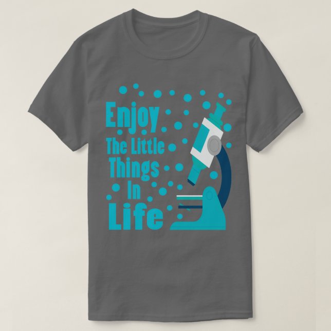 Camiseta biología de células microscópicas (Diseño del anverso)