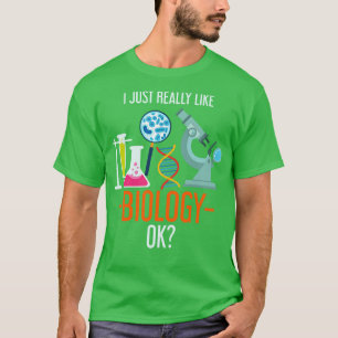 Camiseta Biología de la ciencia del microscopio