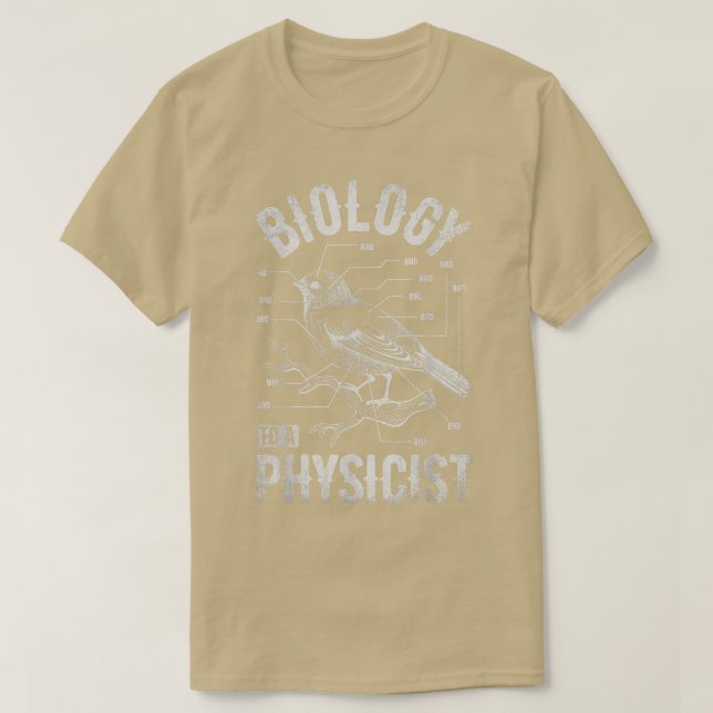 Camiseta Biología De Las Aves A Un Biologismo Gracioso De L (Diseño del anverso)