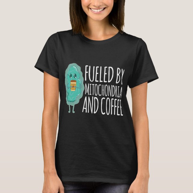 Camiseta Biología de pionetas de café de Mitochondria alime (Anverso)