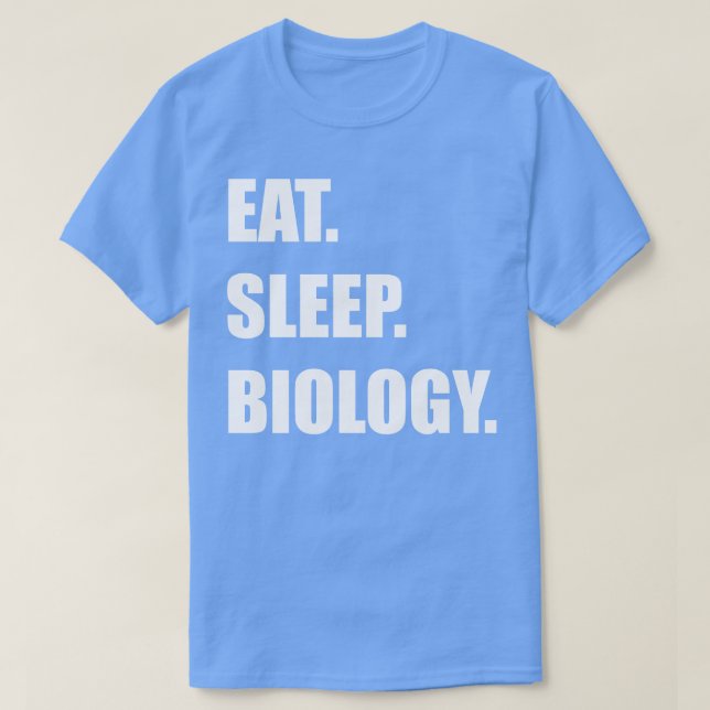 Camiseta Biología del sueño de comer (Diseño del anverso)