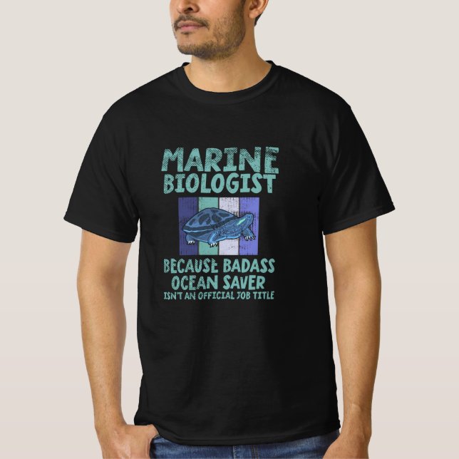 Camiseta Biología marina (Anverso)