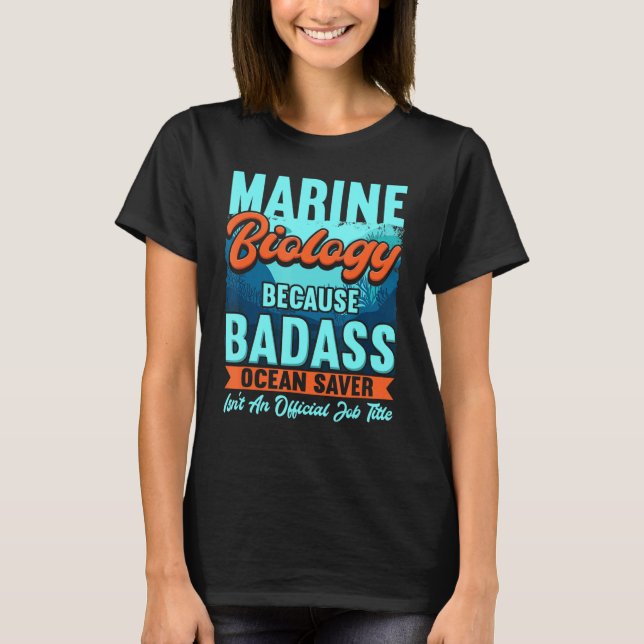 Camiseta Biología Marina Para Un Biólogo Marino (Anverso)