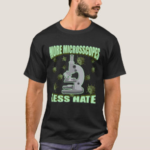 Camiseta Biología Microscopio Científico Docente en Ciencia