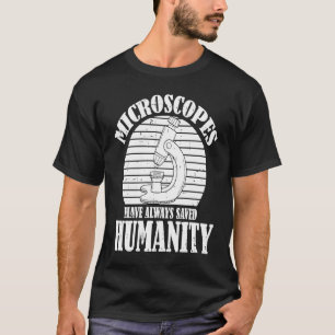 Camiseta Biología Microscopio Científico Docente Estudiante
