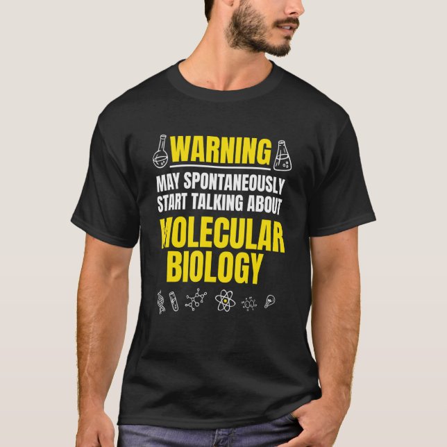 Camiseta Biología Molecular Biólogo Científico Genético Adn (Anverso)