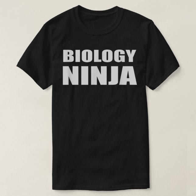 Camiseta Biología Ninja Shirt Bio Teacher Ciencia Estudiant (Diseño del anverso)