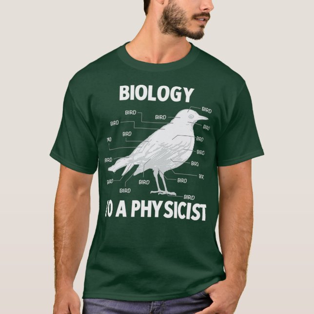 Camiseta Biología para una física divertida (Anverso)