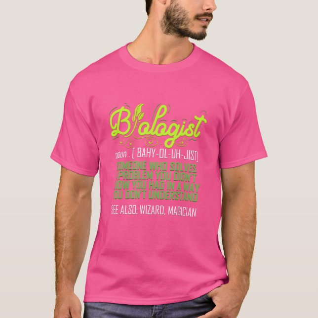 Camiseta Biologist Funny for Biologyeacher Scientist retro (Anverso)
