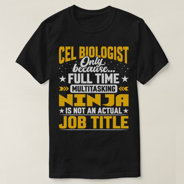 Camiseta Biólogo CEL Título de trabajo Gracioso Científico  (Diseño del anverso)